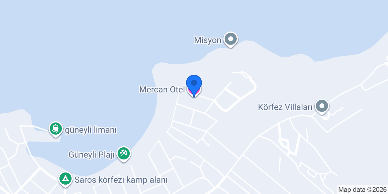 Mercan Otel konumu