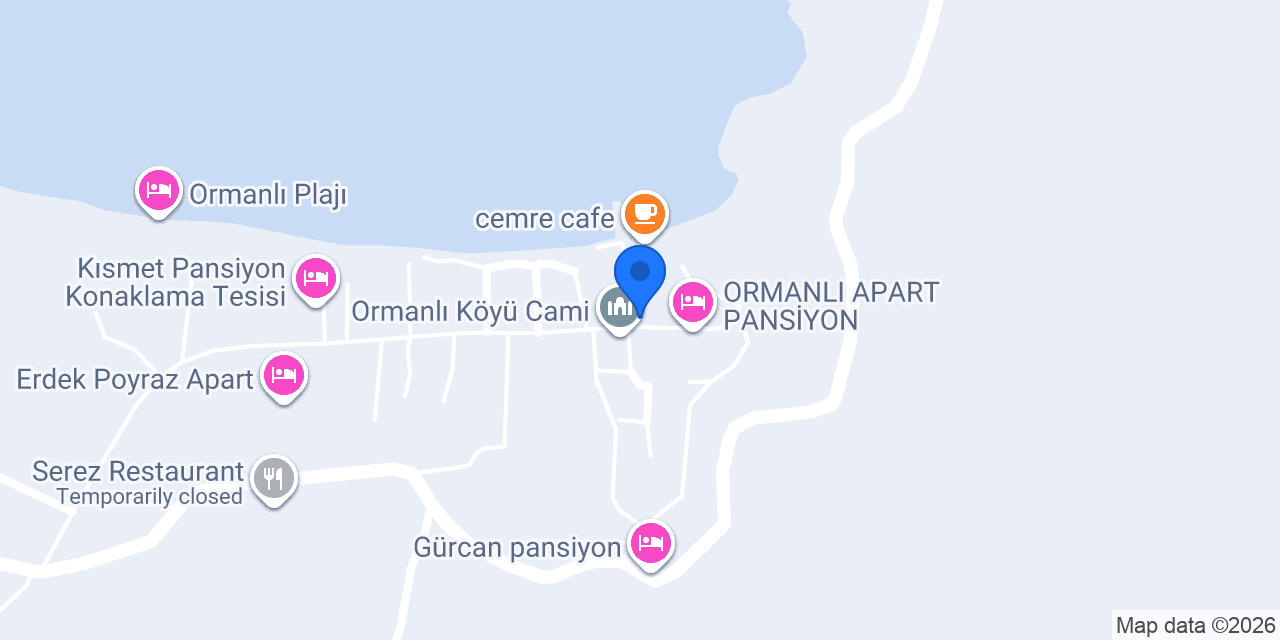 Birol Apart Pansiyon konumu