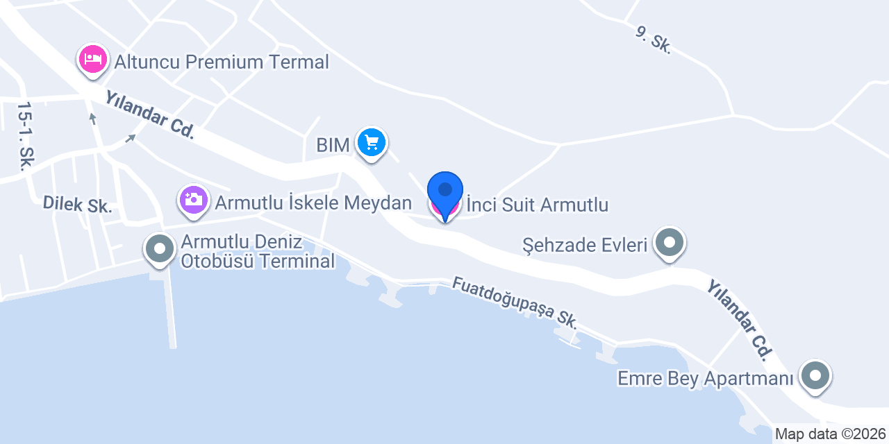 İnci Suit Armutlu konumu