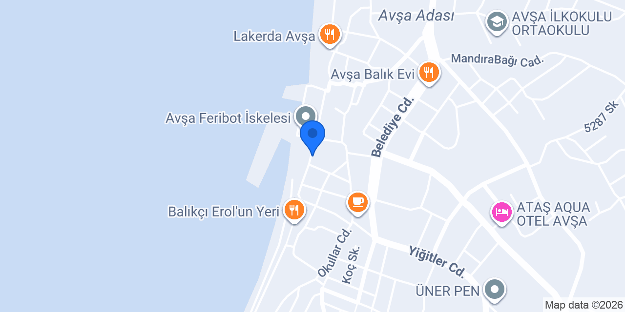 Avşa Tostçusu konumu
