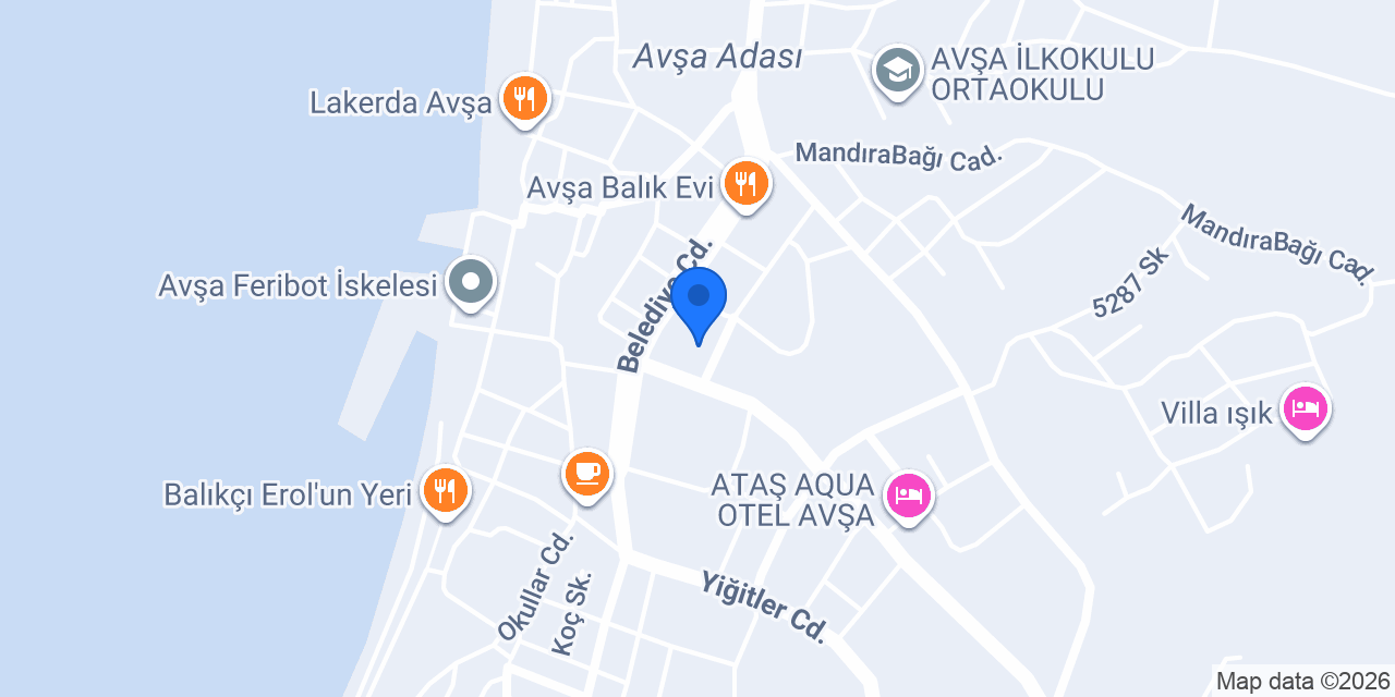 Avşa Taksi konumu