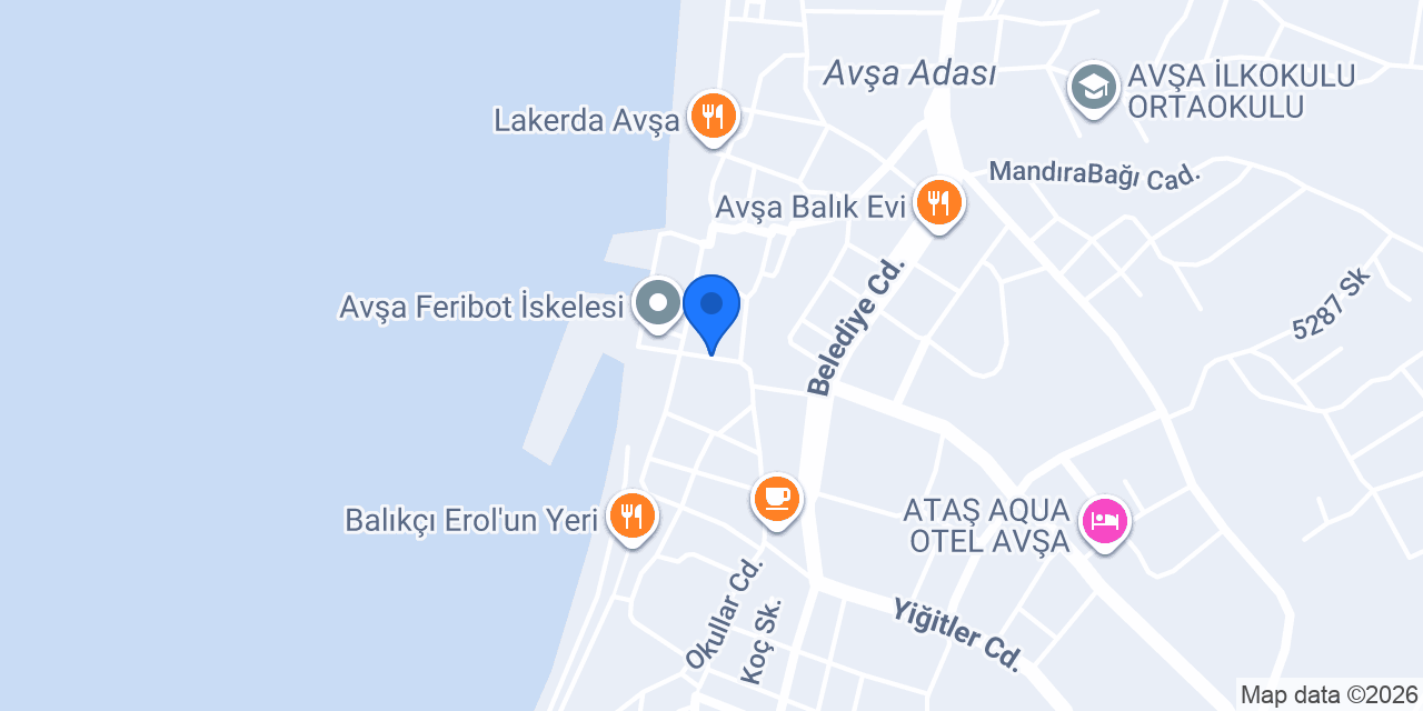 Işık Otel Avşa konumu