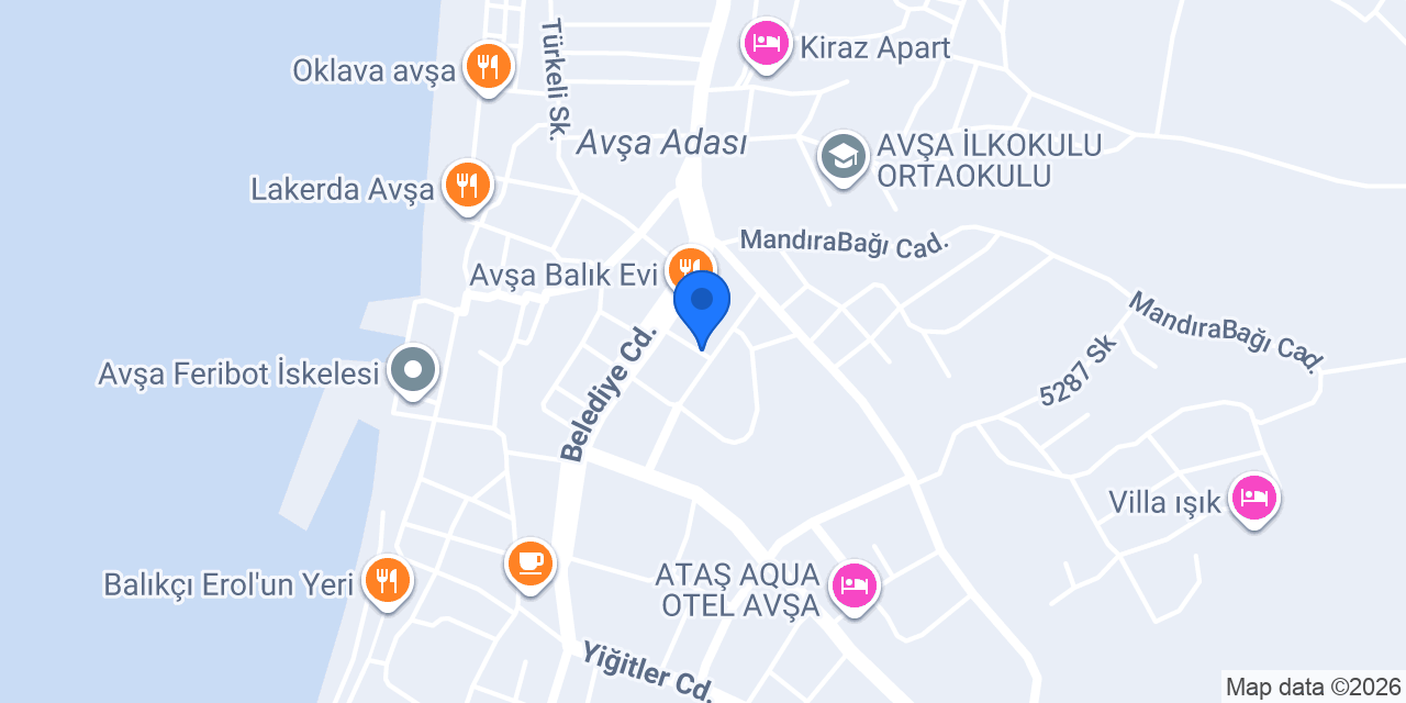 AVŞA GÖLGE ELEKTRİK konumu