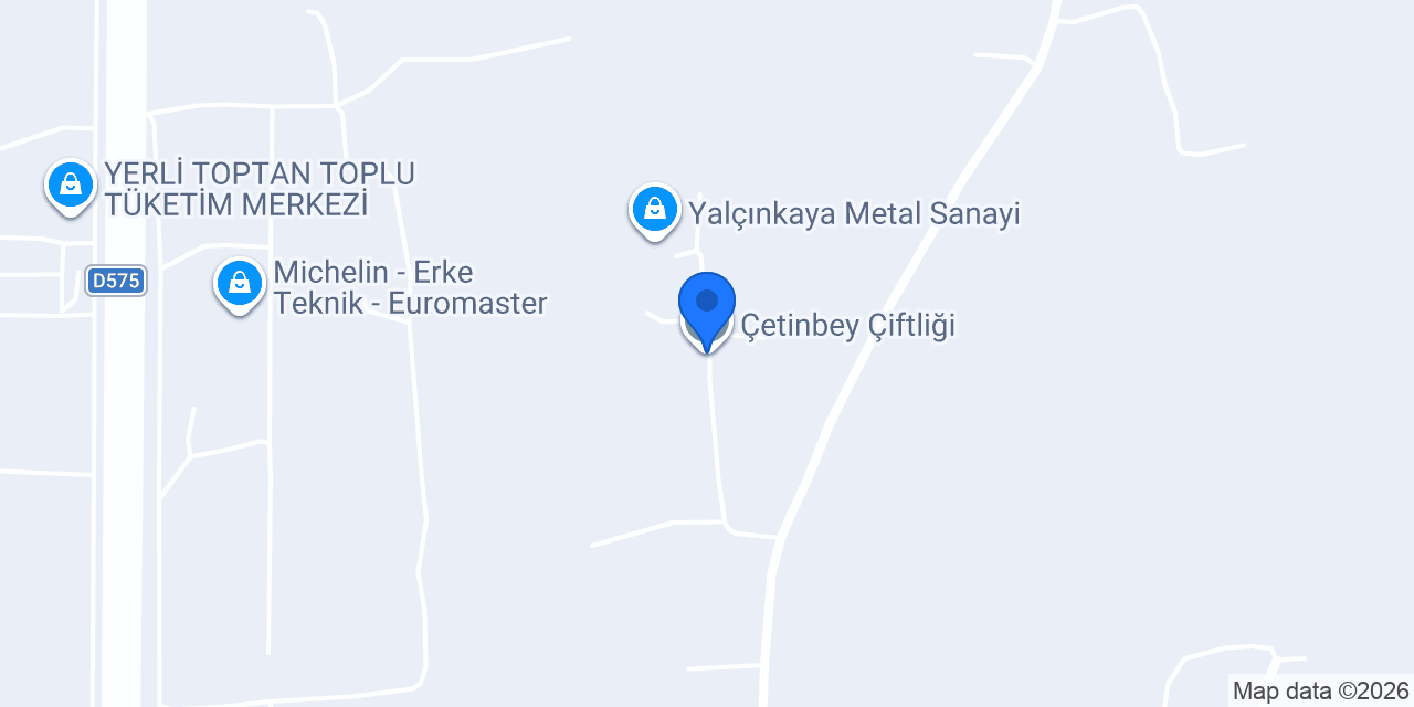 Çetinbey Çiftliği konumu