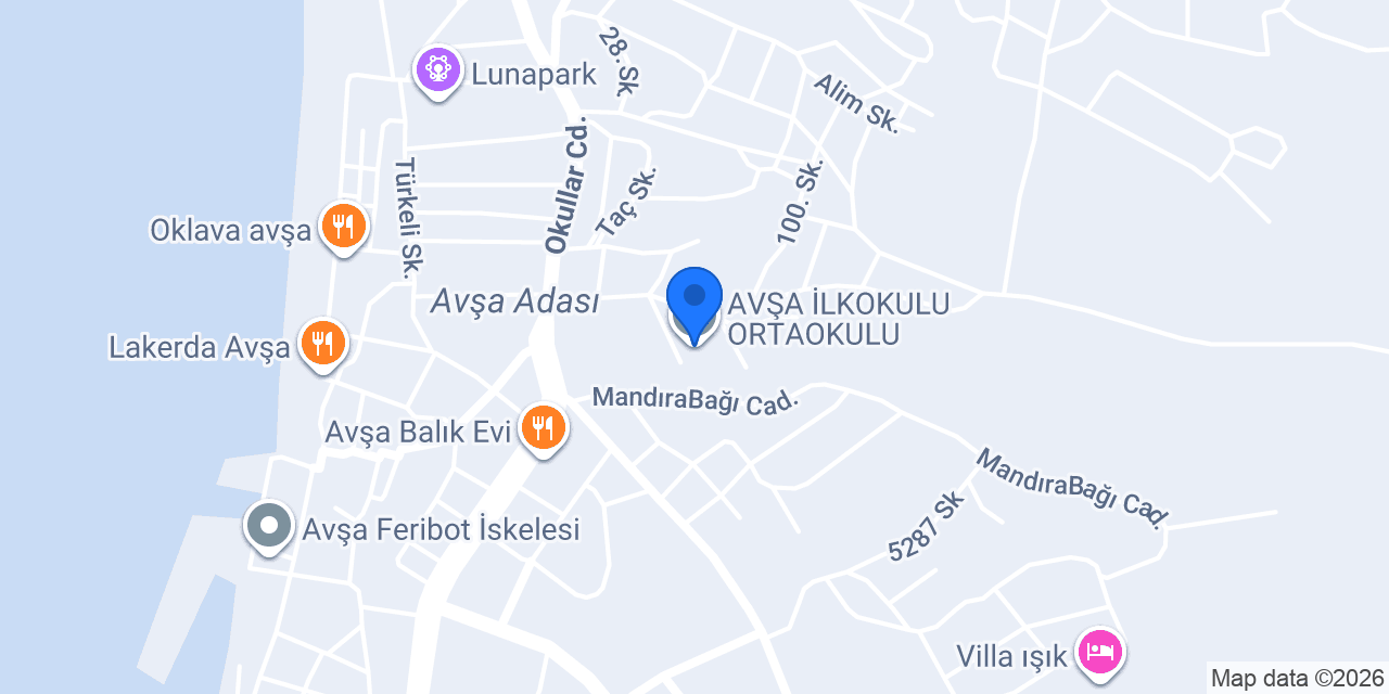 AVŞA İLKOKULU ORTAOKULU konumu