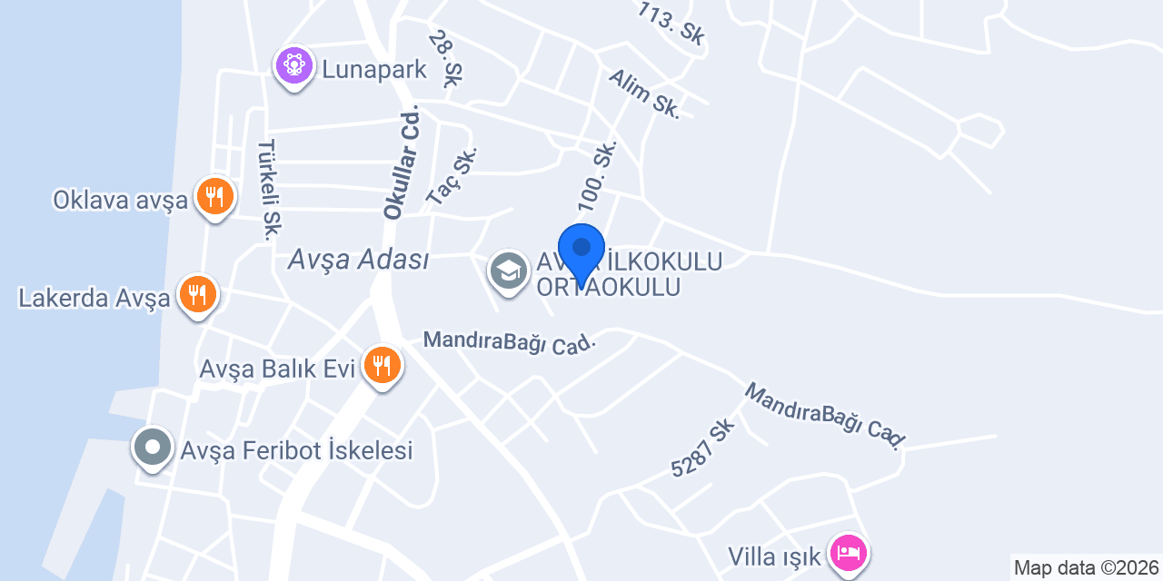 Avşa Jandarma Karakol Komutanlığı konumu
