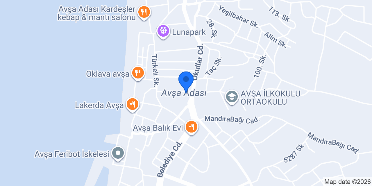 Atas Aqua Otel Avsa konumu