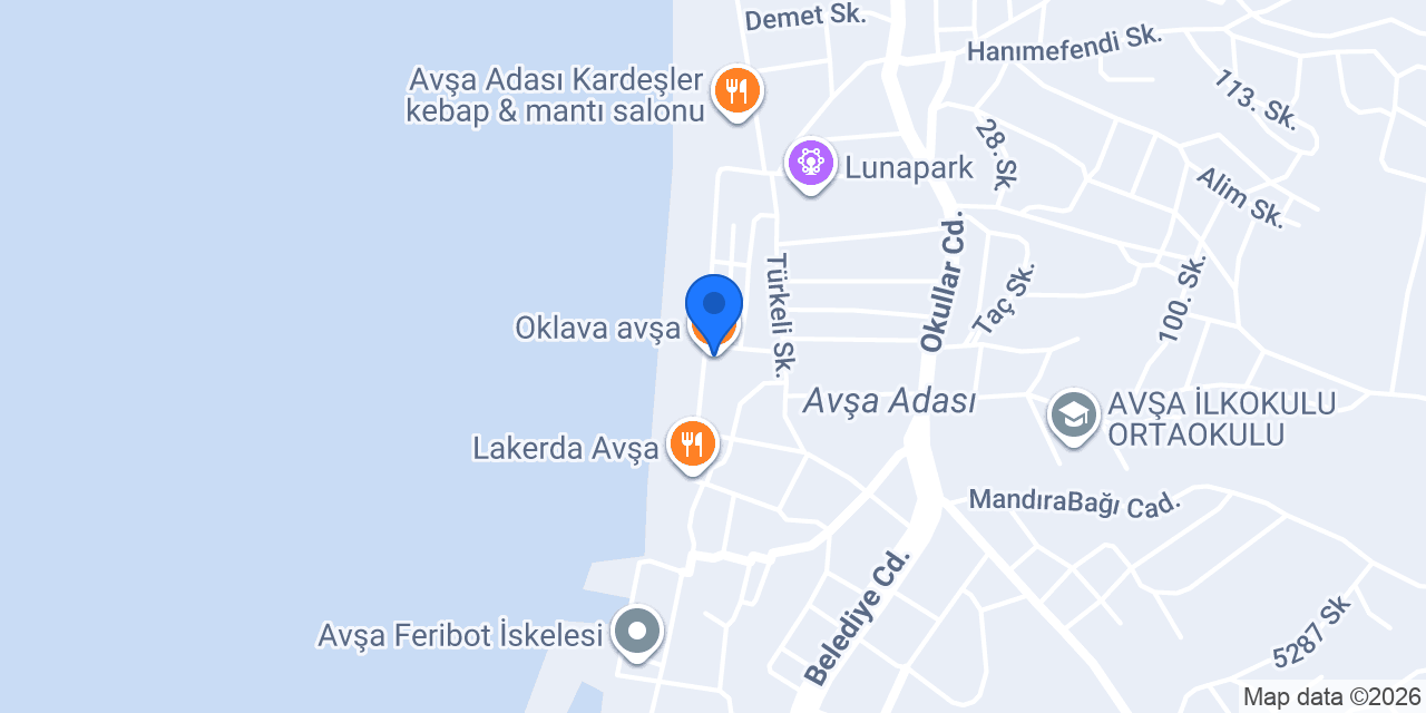 Oklava avşa konumu