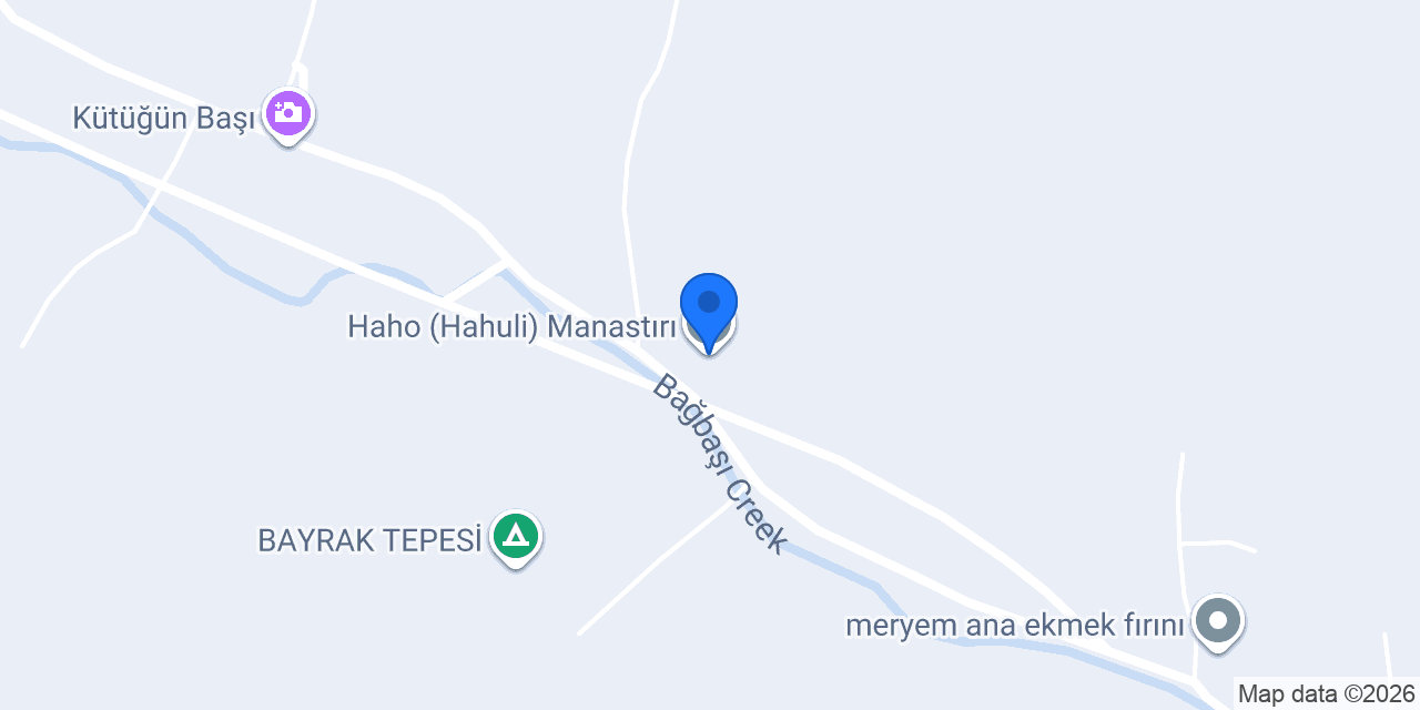 Haho (Hahuli) Manastırı konumu