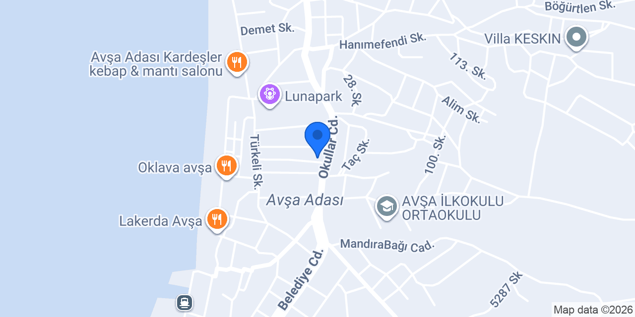 Avşa Seçkin Pansiyon konumu