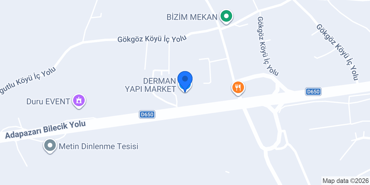 DERMAN YAPI MARKET konumu
