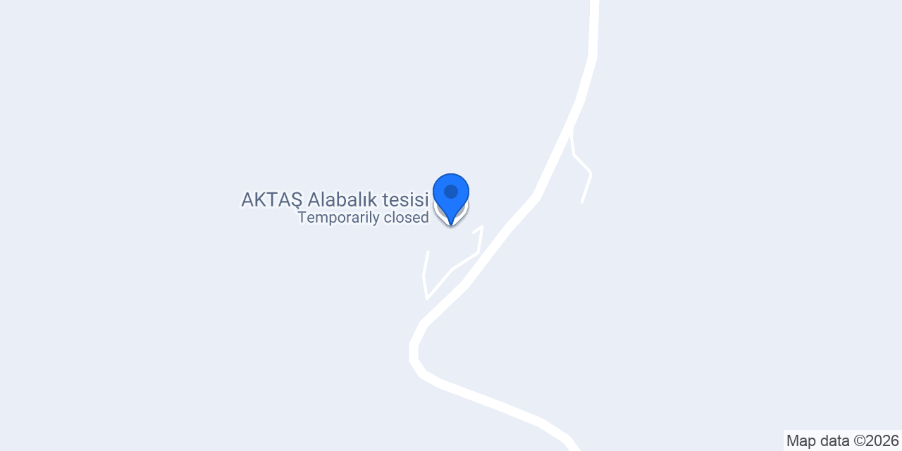 AKTAŞ Alabalık tesisi konumu
