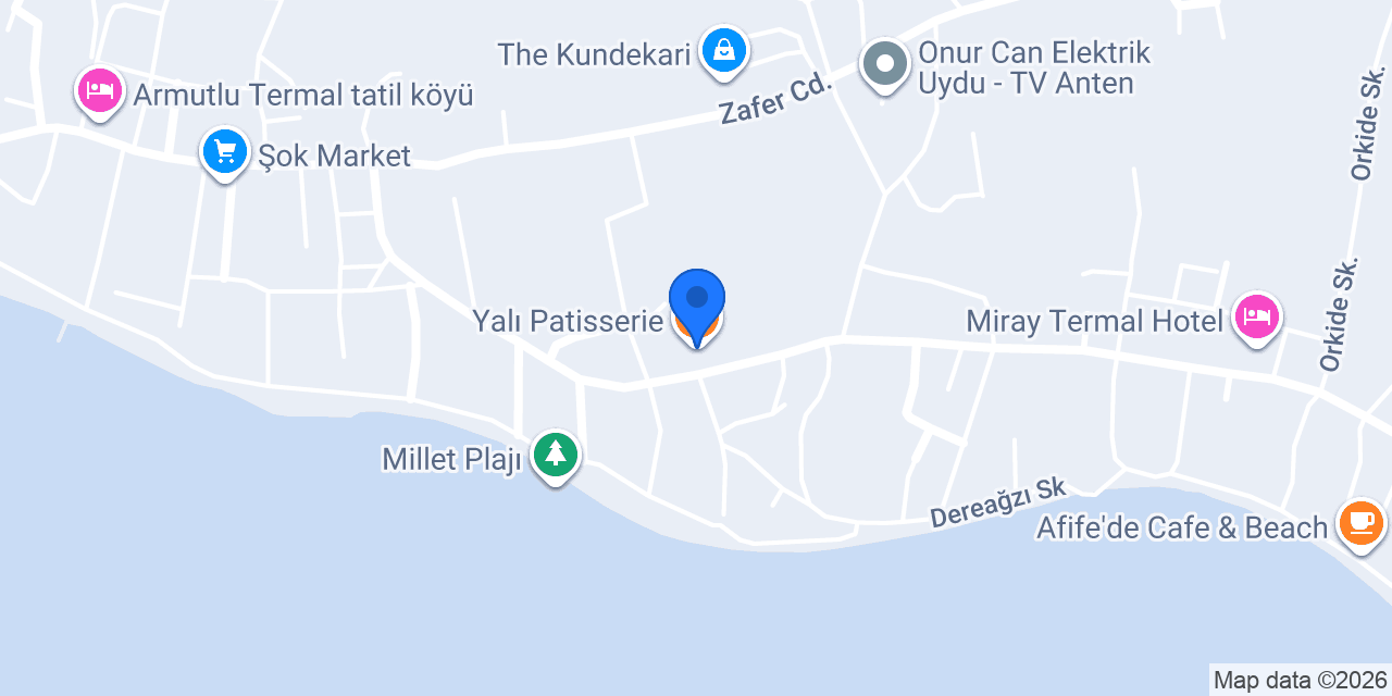 Yalı Patisserie konumu