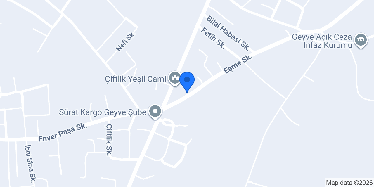 Geyve Hafriyat konumu
