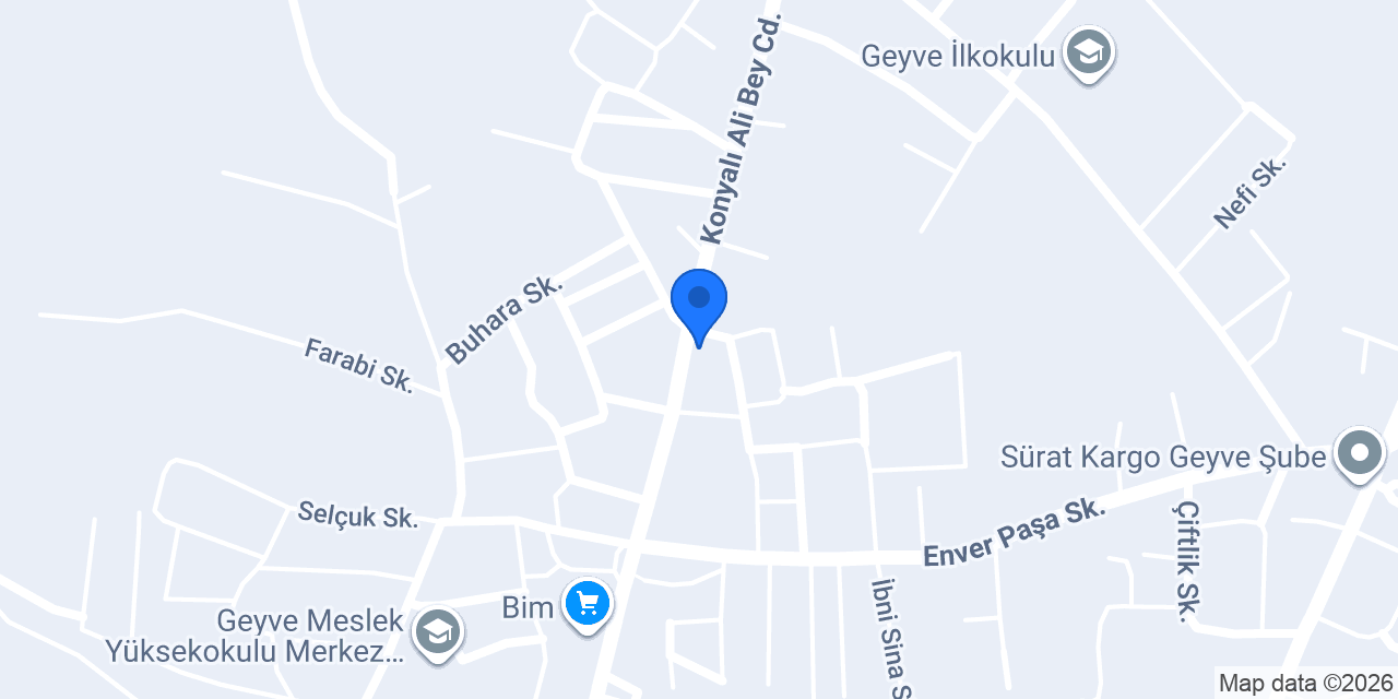 Halkbank Geyve Şubesi konumu