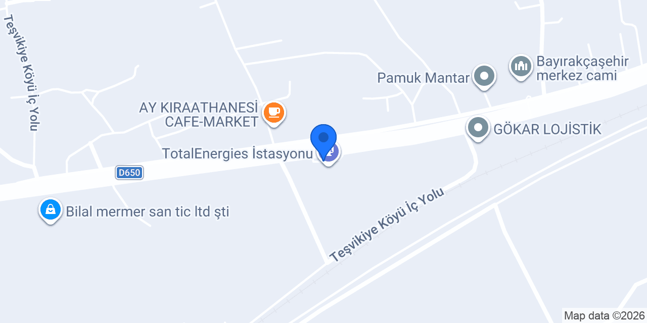 Ekselans Oto Lastik (TOTAL) 7/24 konumu