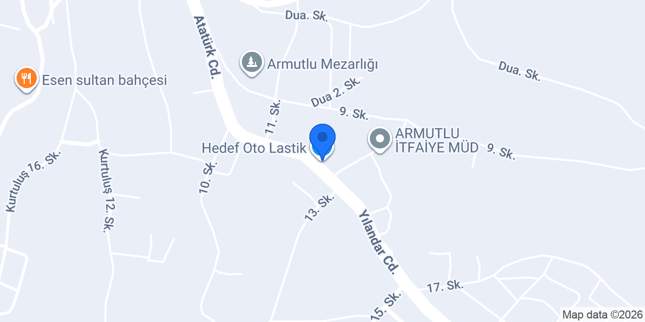 Hedef Oto Lastik konumu