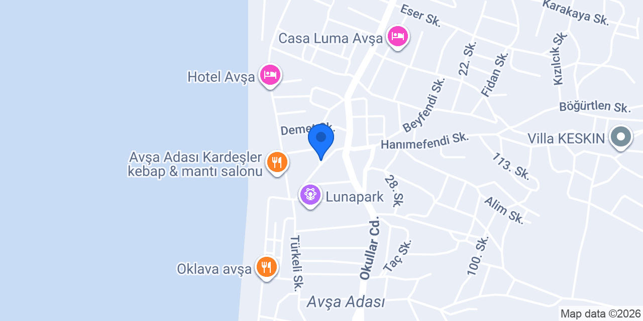 Avşa Hava Alanı Restaurant konumu