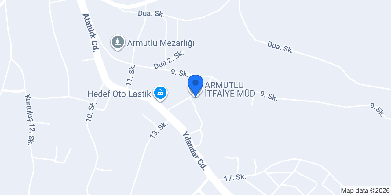 ARMUTLU İTFAİYE MÜD. konumu