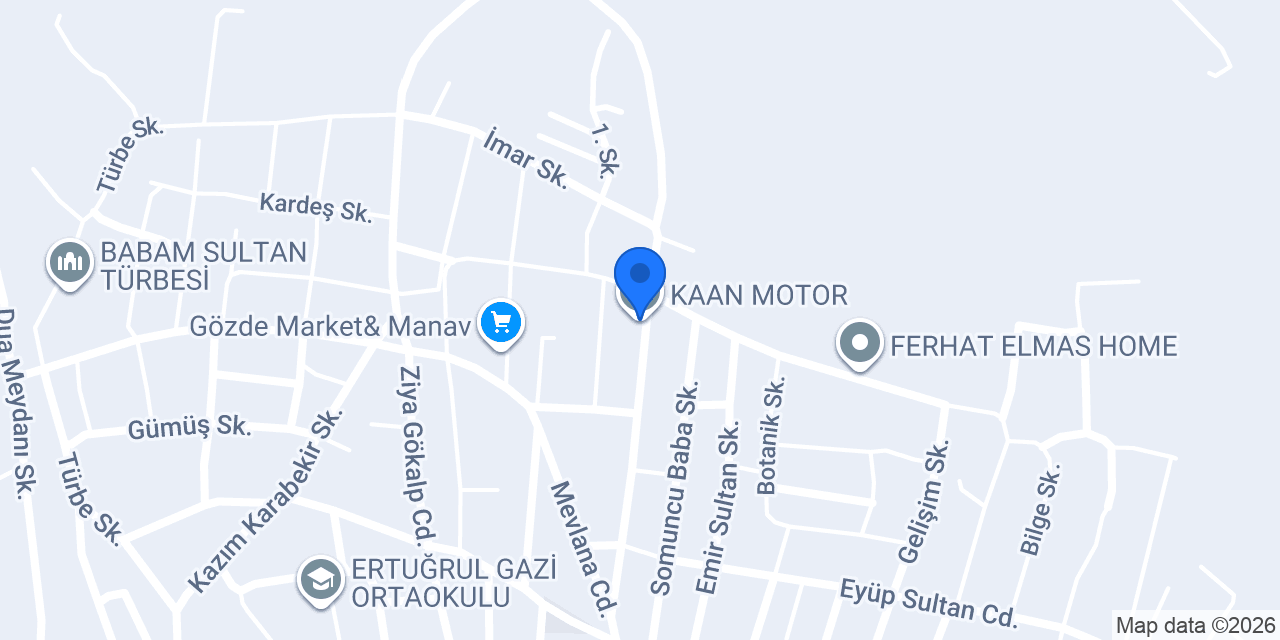 KAAN MOTOR konumu