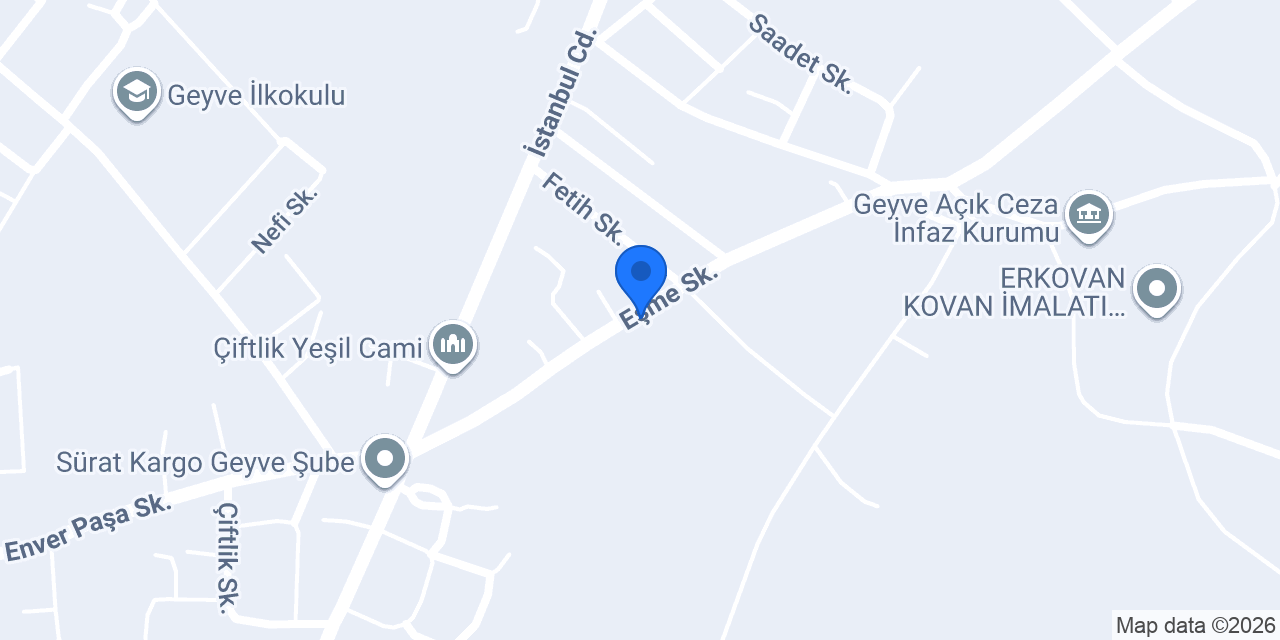 Geyve Anadolu Lisesi konumu