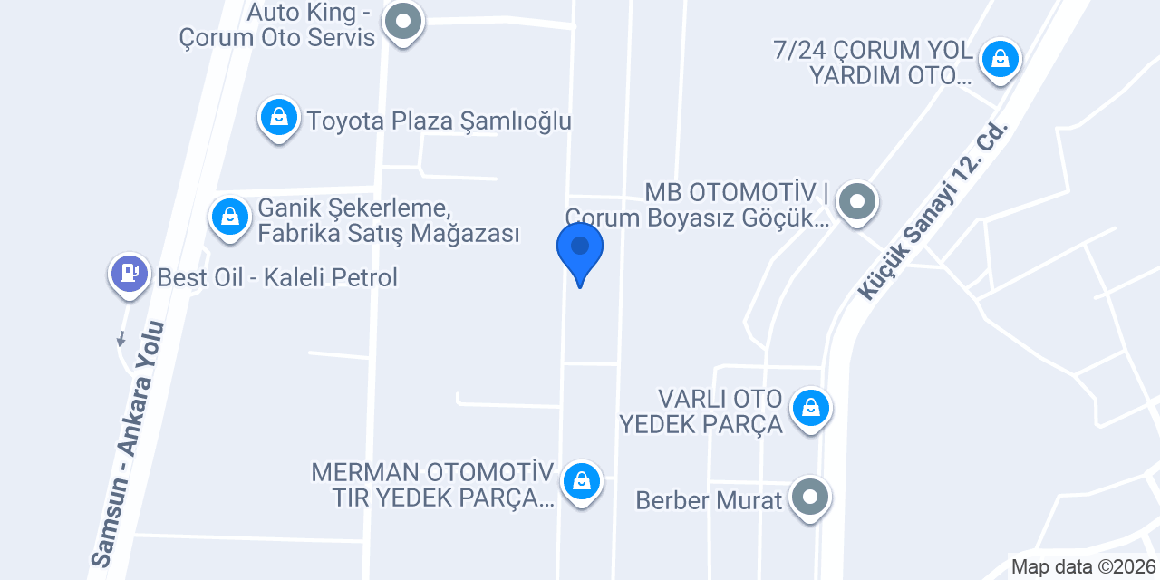 Çorum Güven Rot Balans konumu