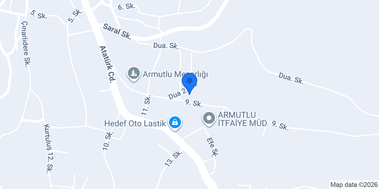 Armutlu Kız Yurdu konumu