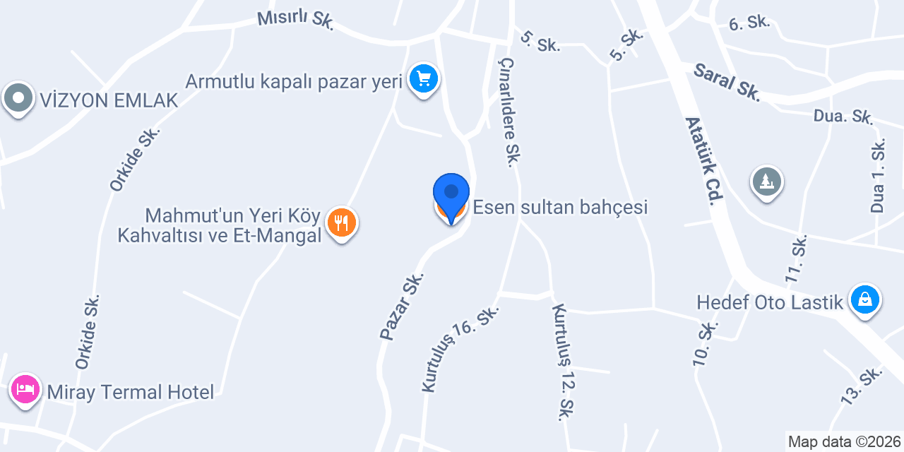 Esen sultan bahçesi konumu