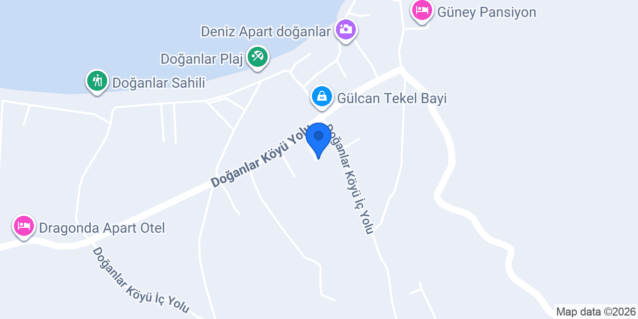 Gökdeniz Pansiyon konumu