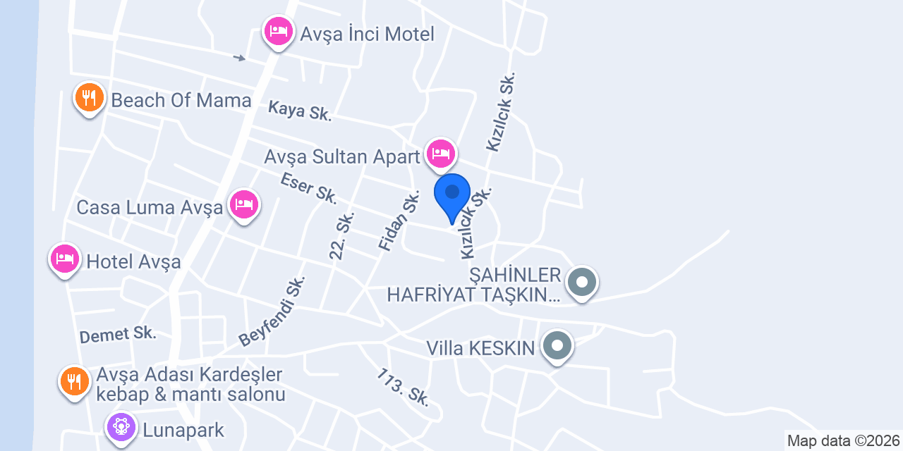 ELMACI APART AVŞA konumu