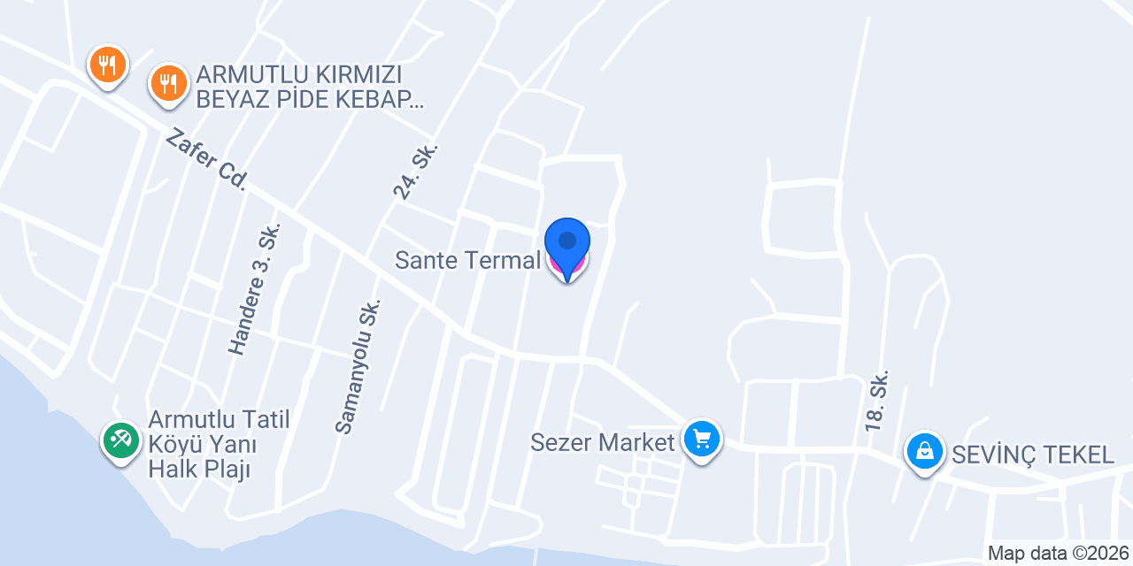 Sante Termal konumu
