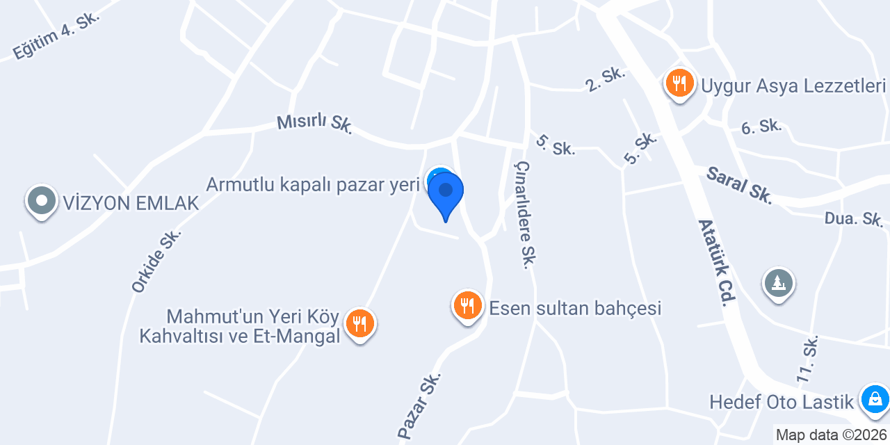 Armutlu Adliyesi konumu