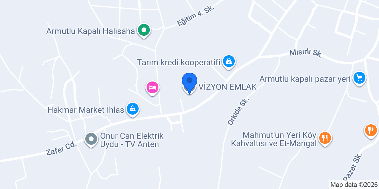 VİZYON EMLAK konumu