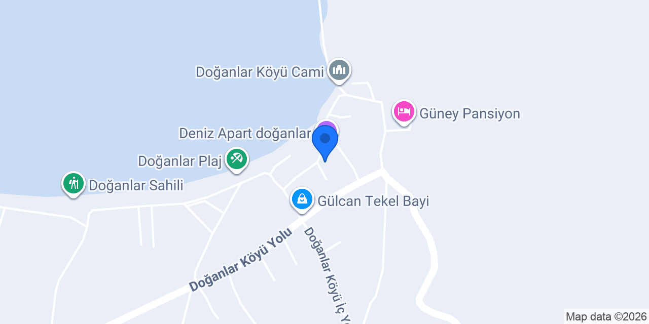 Özgü Apart Pansiyon Doğanlar konumu