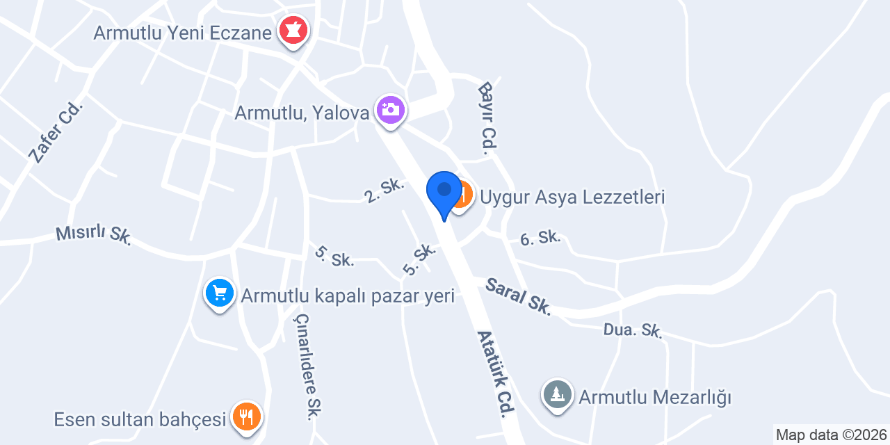 DEMİROĞLU MOBİLYA - ARMUTLU konumu