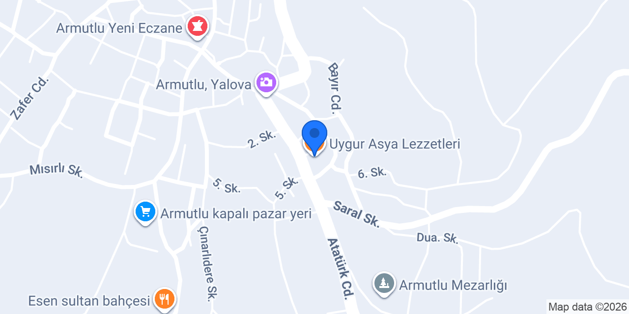 Uygur Asya Lezzetleri konumu