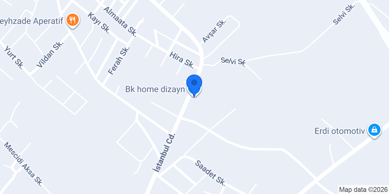 Bk home dizayn konumu