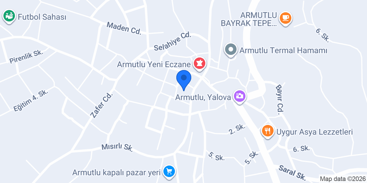 Armutlu Belediyesi konumu