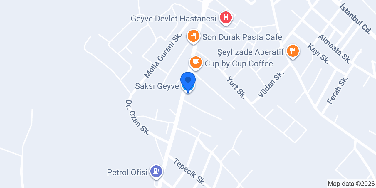 Saksı Geyve konumu