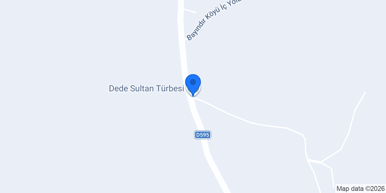 Dede Sultan Türbesi konumu
