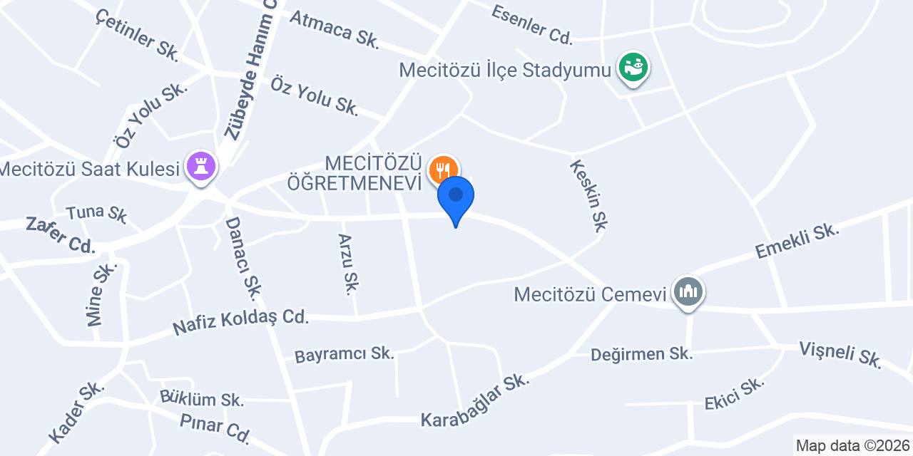 Mecitözü Toplum Sağlığı Merkezi konumu