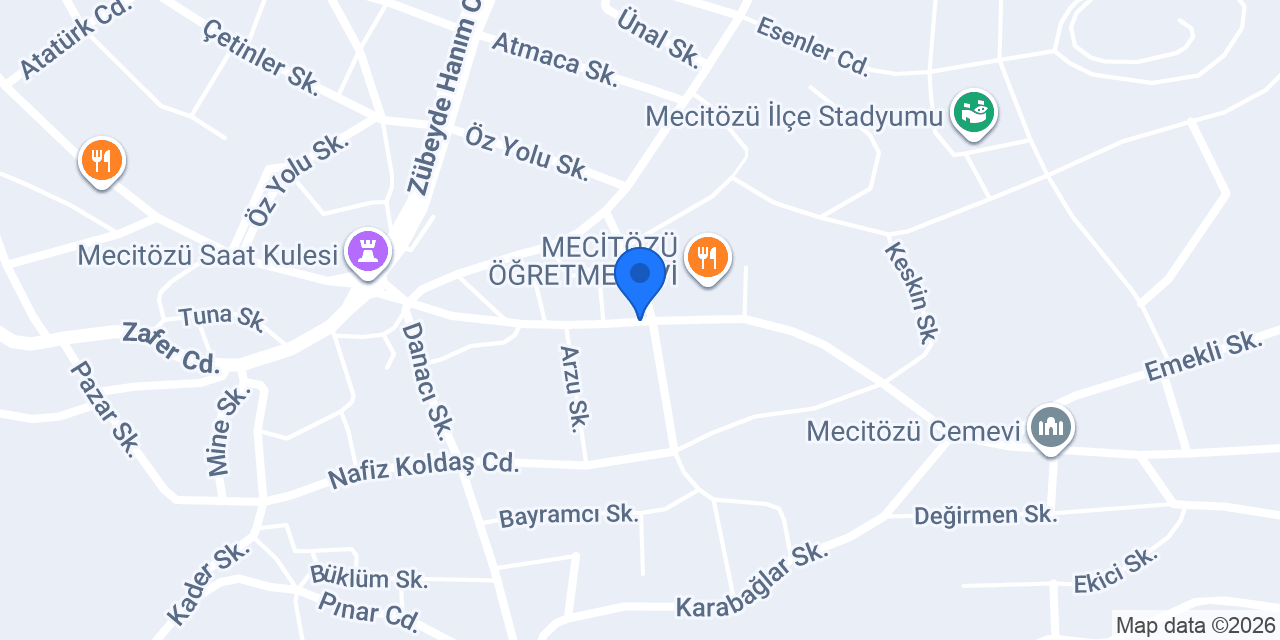 Mecitözü Belediyesi konumu