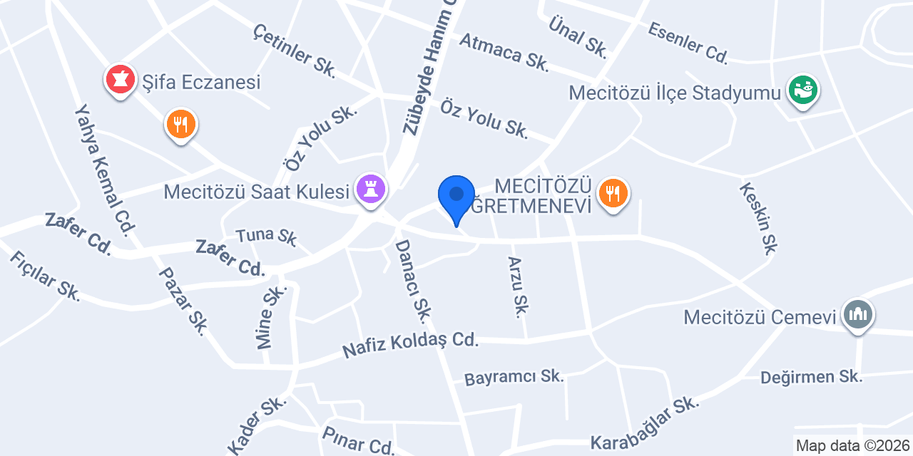mecitözü veterinerlik konumu