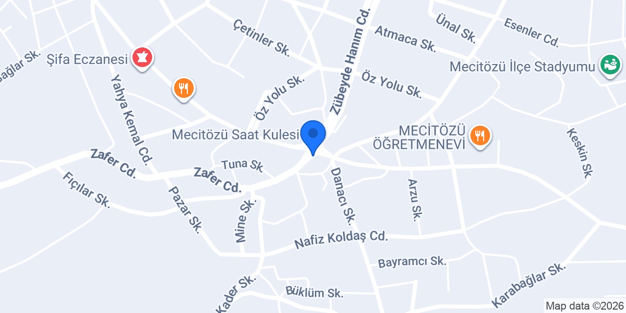 Bilgin Veteriner Kliniği konumu