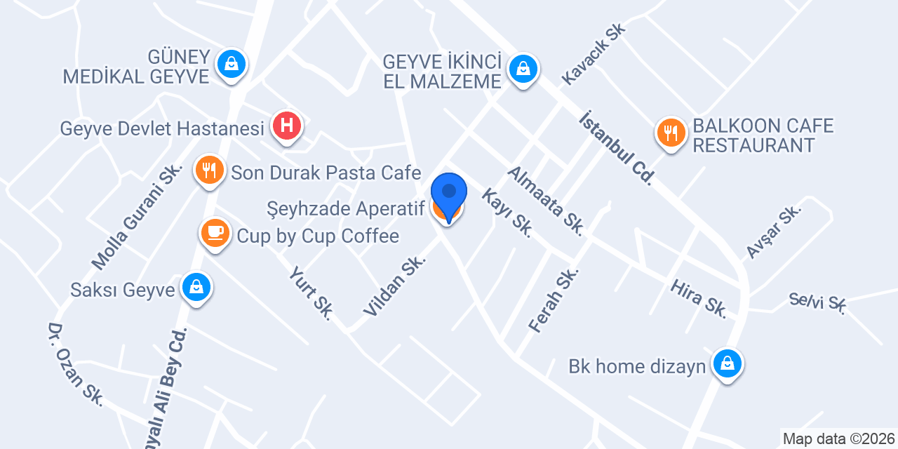 Şeyhzade Aperatif konumu