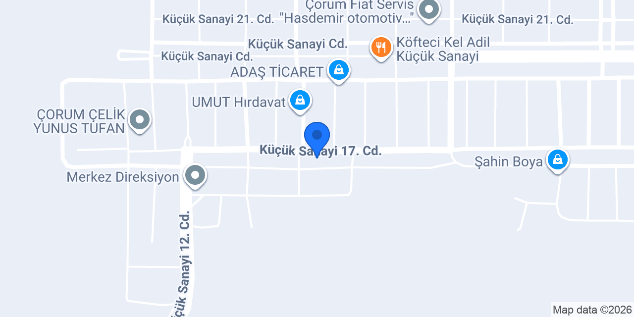 Çorum Mercedes Bmw Servisi Eldemler konumu