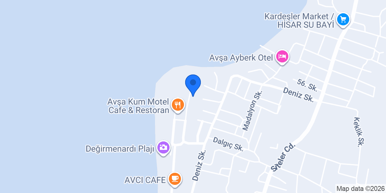 Yelken Motel konumu