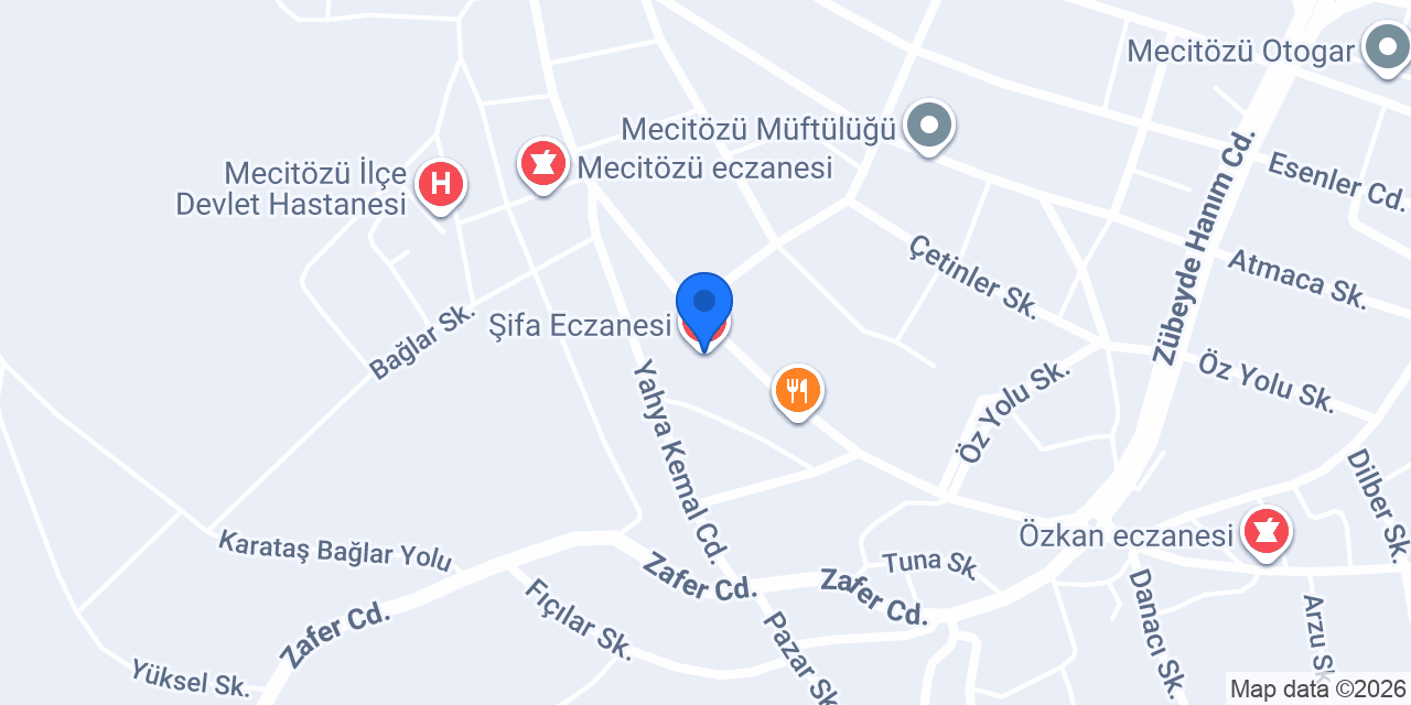 Şifa Eczanesi konumu