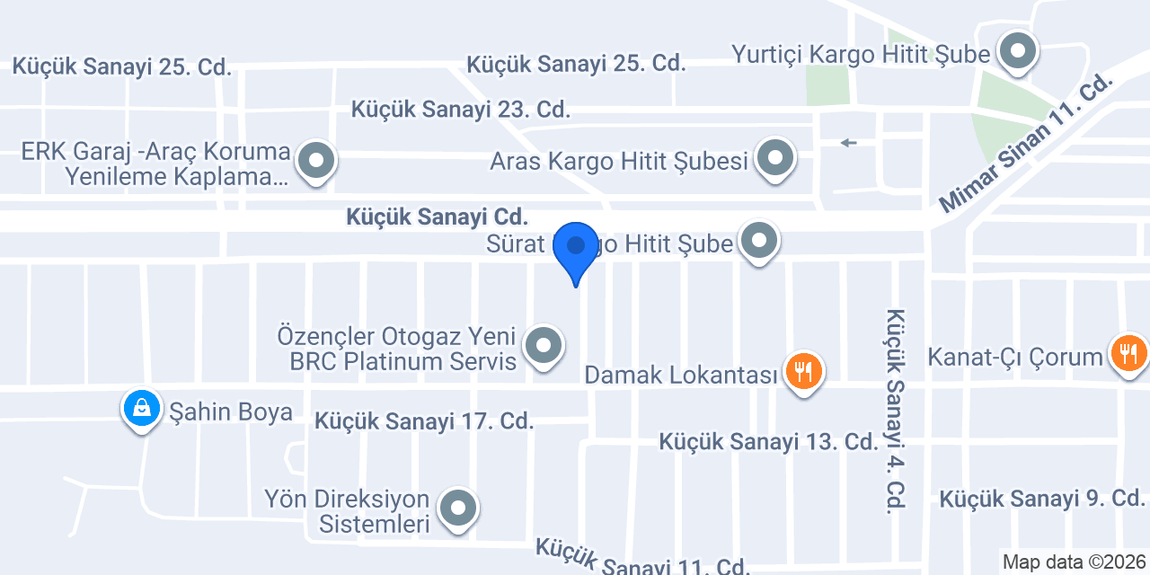 Ertan Oto Servis konumu