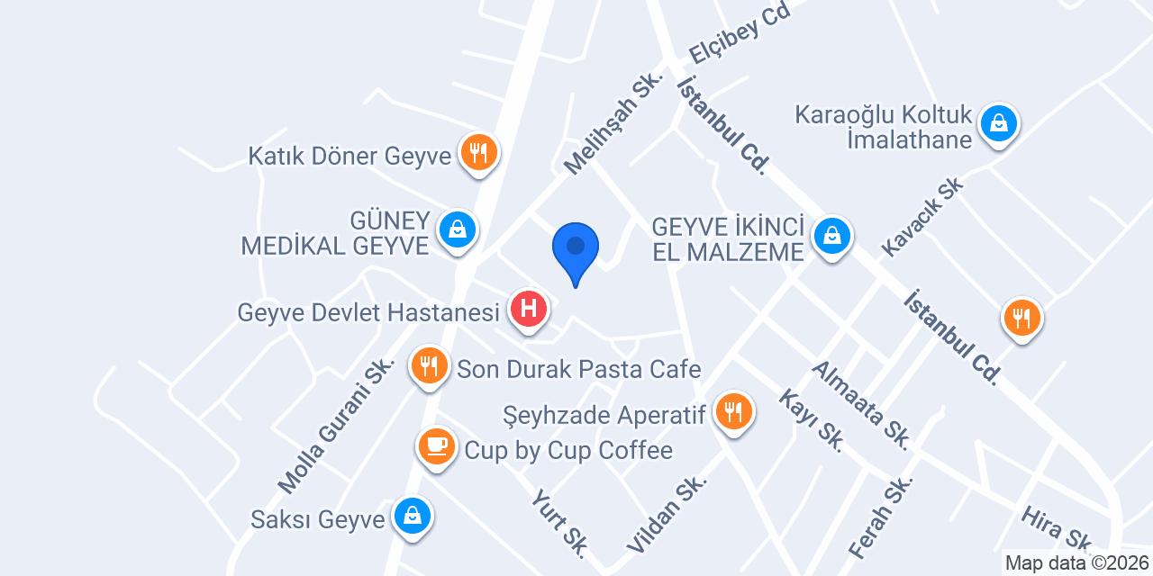 GEYVE YURT MÜDÜRLÜĞÜ (GSB) konumu